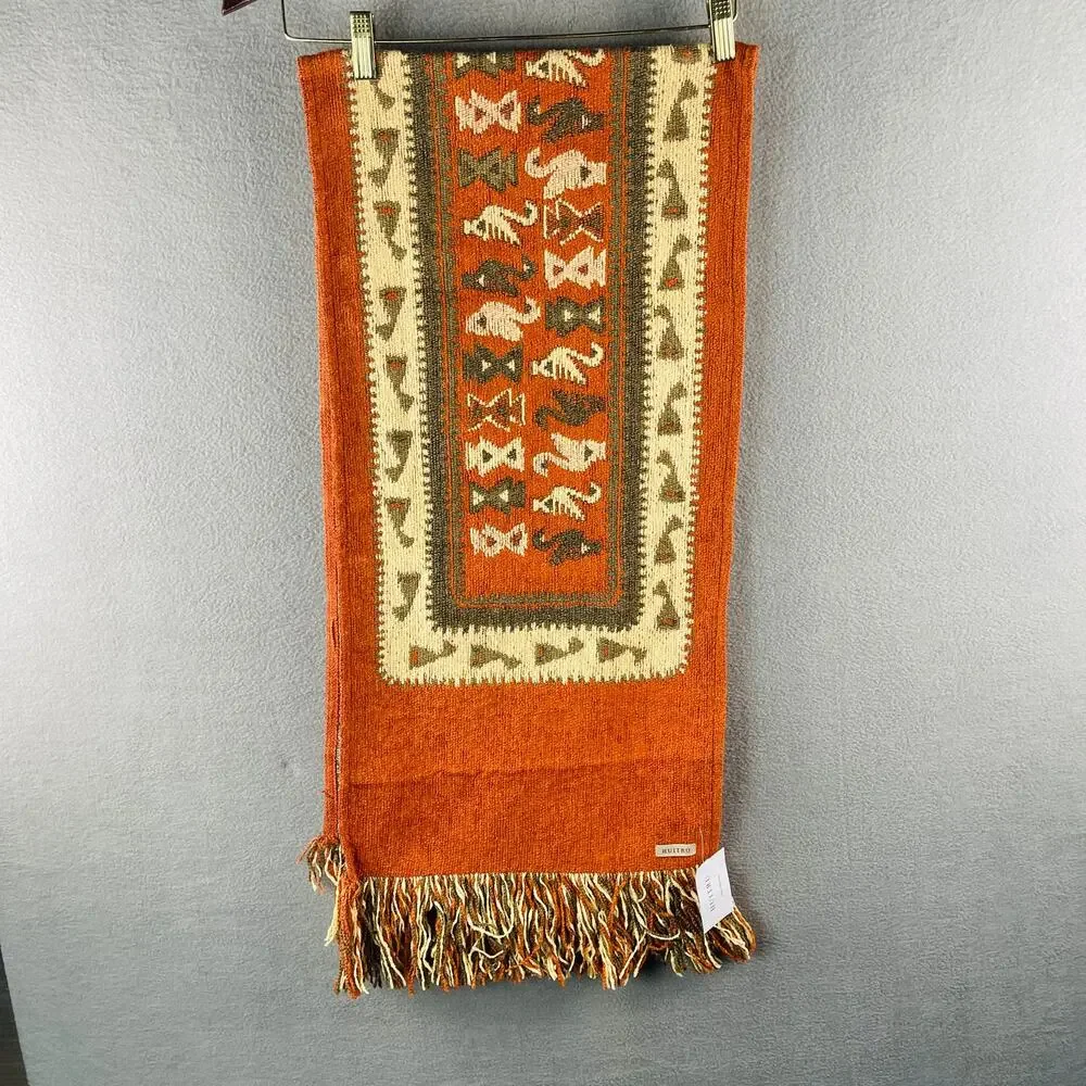 Huitru Table Runner Luxury Textiles Hand Woven Argentine NEW 56 x 14